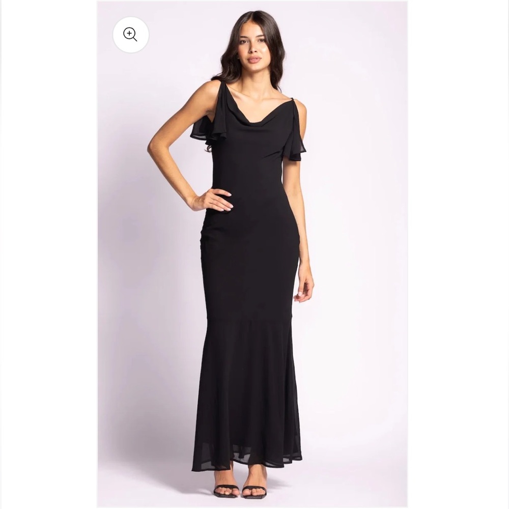 PINK MARTINI Late Collection Tania Black Maxi Dress Women’s Size Large BRAND NEW